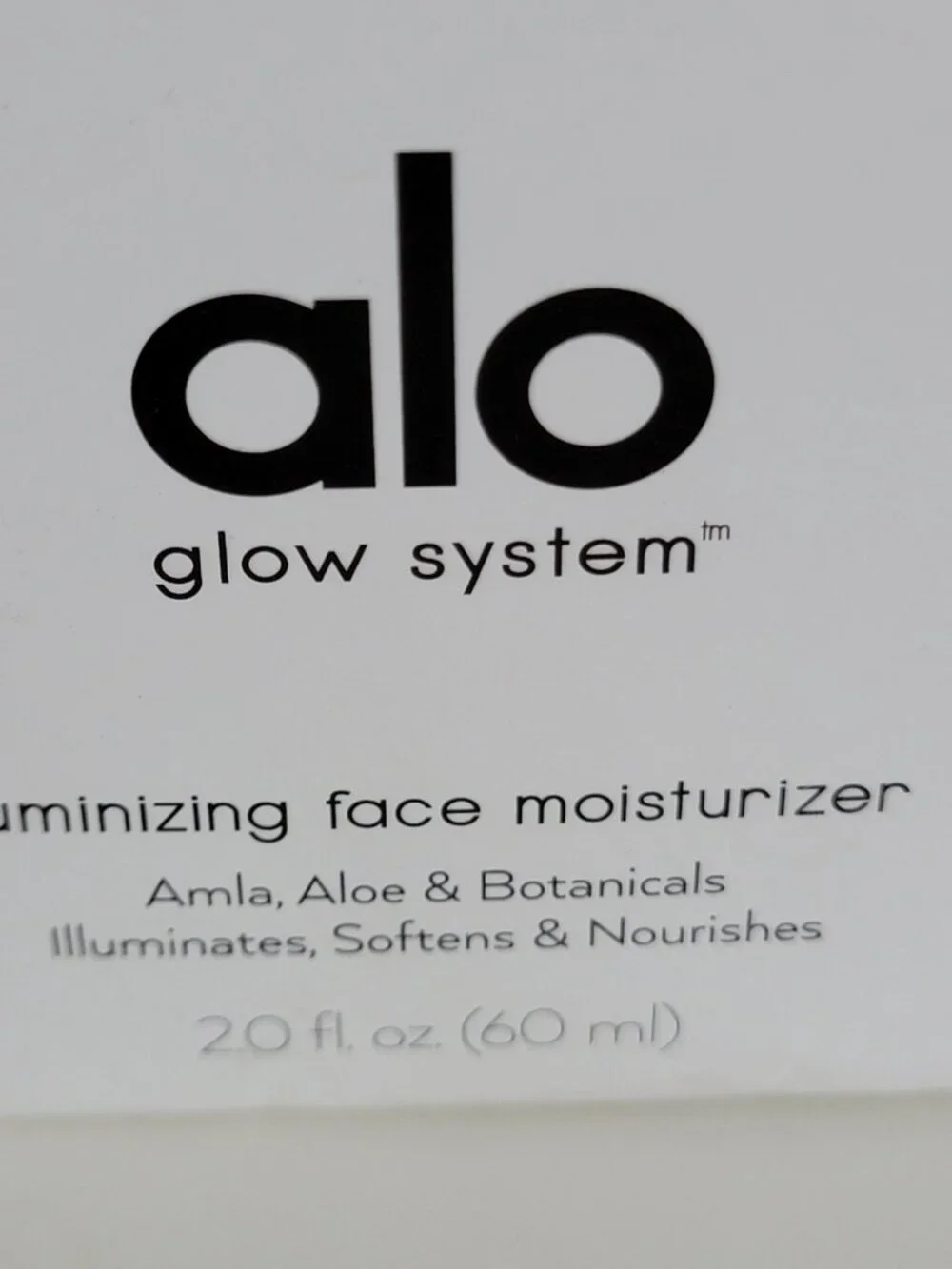 ALO Glow Moisturizer New Sealed Box